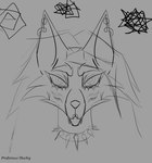 2024 alternative_fashion anthro black_line_art canid canine canis colored_line_art cover digital_media_(artwork) ear_piercing ear_ring female five_nights_at_freddy's five_nights_at_freddy's:_security_breach five_nights_at_freddy's:_security_breach_ruin goth grey_background mammal monochrome piercing profanus purple_line_art ring_piercing roxanne_wolf scottgames simple_background sketch sketchbook_(artwork) solo steel_wool_studios wolf