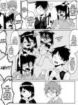 3:4 age_difference alternate_version_at_source anthro better_version_at_source bottomless butler child clothed clothing comic dialogue embarrassed english_text featureless_crotch felid flashback group hard_translated haruto_arashiki hi_res human kaminosaki male mammal monochrome older_human pantherine right_to_left snow_leopard text third-party_edit translated translation_edit young young_anthro young_human young_male younger_anthro younger_human yuki_motoe