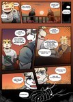 anthro clothed clothing comic confession dialogue english_text felid gym_pals h155296 hi_res male mammal myosotis_(gym_pals) pal_(gym_pals) pantherine romantic_confession sunset text tiger