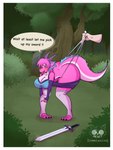 Rating: q
ID: 5599532
Date: 2025-05-26 10:53:05 -0400
Status: active
Score: 8
3:4 absurd_res anthro big_breasts big_butt border breasts butt cleavage clothed clothing disembodied_hand dragon embarrassed english_text female forest hair hi_res huge_butt huge_hips huge_thighs legwear melee_weapon mythological_creature mythological_scalie mythology non-mammal_breasts pink_body pink_hair plant reset01 scalie solo spyrah_the_dragoness stockings sword text thick_thighs tree weapon wedgie wedgie_fetish white_border wide_hips post #5599532
