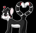 adam_the_forsaken alpha_channel anthro domestic_cat felid feline felis heart_(marking) heart_symbol lucyhaupdarsteller male mammal markings nipples solo sticker tail telegram telegram_sticker