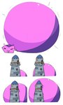 2023 3:5 belly big_belly blue_blush blush blush_lines generation_7_pokemon glistening glistening_belly hi_res hose_inflation huge_belly hyper hyper_belly hyper_inflation implied_popping inflation inflation_fetish lighthouse motion_lines nintendo pink_body poipole pokemon pokemon_(species) purple_body selphy6 sequence simple_background spherical_inflation ultra_beast white_background