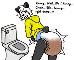Rating: e
ID: 5578456
Date: 2025-05-17 08:55:15 -0400
Status: active
Score: 36
2025 accident anthro bear bent_over black_body black_fur blush carverthemoth clenched_teeth clothed clothing colored desperation diaper digital_drawing_(artwork) digital_media_(artwork) english_text feces fur giant_panda holding_stomach male mammal motion_lines one_eye_closed panda_ears panda_tail pooping portrait rear_view rumbling_stomach shaded simple_background soiled_diaper soiling soiling_diaper solo stomach_ache sweater tail teeth text three-quarter_portrait toilet topwear unclean_diaper used_diaper using_diaper wearing_diaper yellow_clothing yellow_sweater yellow_topwear post #5578456