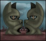 absurd_res album album_cover alternate_universe anthro cover heads hi_res masterzoroark666 metalic open_mouth parody pink_floyd sculpture stylized the_division_bell_(album) zero_pictured