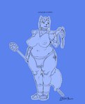 2018 absurd_res age_progression annoyed anthro areola armor belly belly_overhang big_breasts bottomwear breasts canid canine clothed clothing english_text female footwear fox gauntlets gloves greasymojo handwear hi_res jewelry krystal_(star_fox) loincloth mammal mature_female navel necklace nintendo nipples overweight overweight_anthro overweight_female sandals shoes simple_background solo staff star_fox tattoo text thick_thighs topless tribal wide_hips