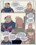 2020 4:5 abe_(mikrogoat) anthro basil_(mikrogoat) clothing comic dialogue domestic_pig duo english_text hi_res humanoid_hands lagomorph leporid male mammal mikrogoat overweight overweight_male rabbit shirt suid suina sus_(pig) text topwear url