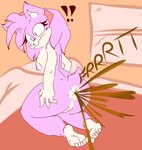 amy_rose anthro anus bed breasts comic eulipotyphlan fart fart_fetish feces feet female filth furniture genitals hair hedgehog hi_res mammal nipples nude pink_body pink_hair pinkeyesoda presenting pussy scatplay sega smile soles solo sonic_the_hedgehog_(series) text