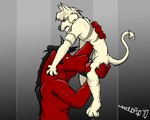 5:4 amixeduppuppy anthro big_dom_small_sub black_horn bovid canid canine canis caprine caprine_demon carrying_another carrying_partner demon dominant duo face_fucking face_hugging facial_hair fellatio fur genitals goat goat_demon goatee grey_stripes horn irrumatio judas_and_jesus larger_male male male/male mammal oral penile penis power_bottom red_body red_fur satan_goat_(judas_and_jesus) sex size_difference smaller_male stripes white_body white_fur wolf yellow_eyes