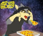 Rating: s
ID: 5549713
Date: 2025-05-04 23:47:50 -0400
Status: active
Score: 13
2025 absurd_res anthro black_hair black_nose canid canine canis cheese claws clothed clothing concentration countershade_face countershade_neck countershading dairy_products digital_media_(artwork) english_text finger_claws food forced fur furniture grey_body grey_fur hair hi_res levitating_pizza looking_at_object male mammal may_the_4th meme open_mouth pizza shirt sky solo standing star star_wars starry_sky table tail teeth telekinesis text tongue topwear unsigned wolf yellow_eyes zooshi zooshi_(character) post #5549713