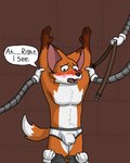 1940s 4:5 absurd_res anthro assisted_exposure blush briefs bulge canid canine clothed clothing comic embarrassed exposed_underwear forced forced_exposure forced_undressing fox gloves grey_seam_briefs grey_waistband handwear hi_res machine male mammal myaxy navel partially_clothed pecs pulling_pants_down robot_arm snout solo suspenders tail terrence_grant text tighty_whities topless underwear undressing white_briefs white_clothing white_underwear worried