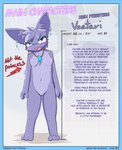 anthro blue_eyes cel_shading comic conditional_dnp english_text featureless_crotch felid female fur hi_res jewelry mammal model_sheet nude paliken purple_body purple_fur shaded solo text url vaatari