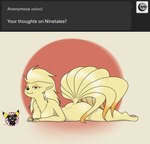 absurd_res anthro brreo duo eeveelution female generation_1_pokemon generation_2_pokemon happy heart_eyes heart_symbol hi_res lying lying_on_ground male male/female ninetales nintendo nude nude_anthro nude_female on_front on_ground pokemon pokemon_(species) red_eyes simple_background tail tumblr tumblr_ask umbreon vipy