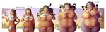 2024 absurd_res anthro belly big_belly big_breasts blastoise breast_expansion breasts brown_body brown_skin claw_growth claws clenched_teeth clothed clothing dark_body dark_skin expansion female generation_1_pokemon genitals growth gym_leader hi_res huge_breasts human human_to_anthro jewelry koopacap mammal necklace nessa_(pokemon) nintendo pokemon pokemon_(species) pussy shell solo species_transformation swimming_trunks swimwear teeth thick_thighs topwear torn_clothing transformation transformation_sequence weight_gain wide_hips