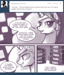 ask_blog comic crown dialogue electronics english_text equid equine female feral friendship_is_magic hair hasbro headgear horn john_joseco long_hair mammal monitor my_little_pony mythological_creature mythological_equine mythology princess princess_celestia_(mlp) royalty tape text tiara tumblr unicorn user_avatar