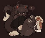 Rating: q
ID: 5585898
Date: 2025-05-20 11:51:55 -0400
Status: active
Score: 22
2025 :3 absurd_res ahoge anthro belly big_tail biting_clothing black_clothing black_shirt black_topwear bodily_fluids bottomless bottomless_anthro bottomless_female breasts brown_background brown_ears brown_hair brown_speech_bubble brown_tail brown_theme butterfly_(mark) chewtoyys clothed clothing clothing_around_legs digital_drawing_(artwork) digital_media_(artwork) dipstick_tail domestic_cat drooling eye_through_hair eyelashes feet felid feline felis female full-length_portrait fur hair handpaw hi_res hindpaw knee_markings leg_markings lucky_(chewtoyys) mammal markings medium_breasts monotone_hair multicolored_body multicolored_fur nonbinary_(lore) panties panties_around_legs partially_clothed_anthro partially_clothed_female paws portrait question_mark saliva shaded shirt shoulderless_shirt simple_background sitting smile solo tail tail_markings tail_tuft tan_belly tan_feet tan_hands tan_sclera tan_tail_tip thick_thighs topwear translucent translucent_hair tuft two_tone_body two_tone_fur two_tone_tail underwear underwear_around_legs white_clothing white_panties white_underwear wide_hips post #5585898