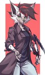 Rating: s
ID: 5601394
Date: 2025-05-27 01:34:54 -0400
Status: active
Score: 22
anthro bottomwear cd_projekt_red chain clothing cybernetics cyberpunk_2077 denim denim_bottomwear denim_clothing female fur hair hi_res jacket jeans leather leather_clothing leather_jacket leather_topwear machine mantis_blade pants potatokamaos red_hair shirt simple_background solo topwear vixineferin_(rebel_vix) white_body white_fur wire post #5601394
