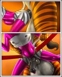 2022 abdominal_bulge anal anal_penetration animal_genitalia animal_penis animated animated_comic anthro anthro_on_anthro anthro_penetrated anthro_penetrating anthro_penetrating_anthro balls big_balls black_border black_stripes border bouncing_balls comic countershading digital_media_(artwork) duo english_text equid equine equine_genitalia equine_penis eyebrows eyelashes felid femboy from_behind_position fur genital_piercing genitals hi_res huge_balls hyper hyper_balls hyper_genitalia kaeldu latex male male/male male_penetrated male_penetrating male_penetrating_male mammal nipple_piercing nipples orange_body orange_fur pantherine partran_(tiger) penetration penile penile_penetration penis penis_in_ass penis_piercing piercing prince_albert_piercing quillu sex shrug_(clothing) striped_body striped_fur stripes tail tail_grab tail_tuft text tiger tuft zebra