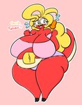 Rating: q
ID: 4604068
Date: 2024-02-16 20:34:32 -0500
Status: active
Score: 8
anthro belly big_belly big_breasts blonde_hair breasts clothing eyewear female fuecoco generation_9_pokemon glasses hair hi_res lewdchuu_(artist) navel nervous nervous_smile nintendo pokemon pokemon_(species) red_body savita_(lewdchuu) slightly_chubby solo tail thick_thighs topwear underwear post #4604068