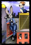 2016 absurd_res ambush anthro big_breasts bovid breasts caprine city clothed clothing comic curvy_figure dawn_bellwether digital_media_(artwork) disney domestic_sheep duo extreme_size_difference eyewear female glasses hi_res holding_object hourglass_figure imminent_pain judy_hopps lagomorph larger_female leporid macro male mammal oblivious question_mark rabbit saliant sheep size_difference small_waist smaller_male thicc-thighs thick_thighs uniform wasp_waist wide_hips zootopia