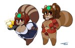 Rating: q
ID: 2621185
Date: 2021-02-18 22:09:21 -0500
Status: active
Score: 78
5_fingers alcohol amber_eyes anthro barefoot beer beverage big_breasts breasts brown_body brown_fur bulge canid canine cleavage clothed clothing dress duo feet female fingers fur gynomorph gynomorph_(lore) hands_on_hips intersex kally_(tits) kiro_(tits) kui-tan leaf leaf_on_head looking_at_viewer mammal markings raccoon_dog ring_(marking) ringed_tail serving_tray simple_background stepsibling_(lore) stepsister_(lore) striped_markings striped_tail stripes tail tail_markings tanuki trials_in_tainted_space tsudanym white_background post #2621185