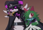 Rating: s
ID: 4989872
Date: 2024-08-16 15:15:58 -0400
Status: active
Score: 12
2024 3_toes abdominal_scar ambiguous_gender anthro art_fight audino badge belt biped black_cloak black_clothing black_hat black_headwear black_scarf blue_scarf brown_background brown_scarf carina2cl cloak clothing colored digital_media_(artwork) digital_painting_(artwork) dress duo eye_patch eyewear facial_scar feet fur generation_3_pokemon generation_5_pokemon green_body green_hair hair hat headgear headwear hi_res horn kirlia light lighting looking_at_viewer looking_down looking_down_at_viewer multicolored_body multicolored_ears multicolored_fur multicolored_scarf neutral_expression nintendo nonbinary_(lore) open_mouth open_smile painting_(artwork) pink_ears pink_eye_patch pink_eyewear pink_scarf pink_sclera pokemon pokemon_(species) pokemon_mystery_dungeon pupils purple_body purple_ears purple_fur red_eyes red_horn scar scarf shaded shadow simple_background skye_(immo) slit_pupils smile spike_chunsoft standing toes two_tone_body two_tone_fur white_body white_clothing white_dress white_ears white_eyes white_fur yam'ato_(alteredpathways) post #4989872
