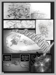 anthro audino battle bluebean comic damage english_text fan_character fan_comic female garden_of_eden generation_1_pokemon generation_5_pokemon greyscale hi_res knight male monochrome nintendo pokemon pokemon_(species) tentacles text unavailable_at_source venusaur warrior