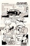 2024 anthro appliance biped canid canine canis car clothing comic domestic_dog duo english_text fur greyscale hi_res lagomorph laundry_machine leporid male mammal max_(sam_and_max) monochrome nude_anthro nude_male rabbit sam_and_max samuel_dog smile suit teddyclowns text vehicle washing_machine white_body white_fur