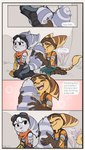 Rating: s
ID: 5563284
Date: 2025-05-10 21:19:04 -0400
Status: active
Score: 64
absurd_res anthro clothing comic cybernetic_arm cybernetic_limb dialogue duo ear_piercing ear_ring english_text eyewear female fluffy fluffy_tail fur gloves goggles hair handwear hat headgear headwear hi_res lombax male male/female mammal markings open_mouth outside piercing pink_nose purring ratchet_(ratchet_and_clank) ratchet_and_clank ring_(marking) ring_piercing ringed_tail rivet_(ratchet_and_clank) sony_corporation sony_interactive_entertainment striped_markings striped_tail stripes tail tail_markings tail_tuft text thin_tail time_fluffy500 touching_tail tuft white_body white_fur white_hair yellow_body yellow_fur post #5563284