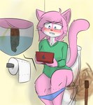 Rating: e
ID: 3197778
Date: 2022-02-27 12:13:16 -0500
Status: active
Score: 40
absurd_res aeris_(vg_cats) anthro bathroom bite biting_lip blue_eyes blush bodily_fluids breasts clothed clothing countershading digital_media_(artwork) domestic_cat electronics fart fart_cloud fart_fetish feces felid feline felis female fur game_console gaming genital_fluids green_clothing green_sweater green_topwear hair handheld_console hi_res holding_console holding_object leaning mammal notmypornaccount panties panties_down partially_clothed peeing pink_body pink_fur playing_video_game pooping scatplay simple_background sitting solo sweater toilet toilet_paper toilet_plunger toilet_use topwear underwear underwear_down urine vg_cats post #3197778