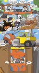 2017 anthro arcanine arcaxon armor bear billboard blush canid canine canis car cartoon_physics comic construction_site crane_(machine) dialogue disregarding_notices domestic_dog eccentricchimera electronics english_text falling_asleep feral flattened fox generation_1_pokemon giant_panda group guardrail hard_hat headgear headphones helmet herding_dog hi_res hybrid inside_car joonasm kelveron male malleable_body mammal neighborhood nintendo pastoral_dog plant pokemon pokemon_(species) road road_roller_(vehicle) screaming shaun_mccarrin sleeping sound_effects speech_bubble steamroller sun text tired toony tree vehicle vehicle_destruction welsh_corgi worried