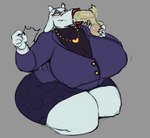 Rating: e
ID: 5533757
Date: 2025-04-27 11:12:47 -0400
Status: active
Score: 34
:>= absurd_res ball_grab balls big_breasts bottomwear breasts bun-e clothed clothing deltarune disembodied_penis eyeshadow eyewear female genitals glasses hi_res huge_breasts kneeling lips makeup male overweight penis red_lips simple_background skirt toriel undertale_(series) white_body post #5533757