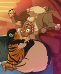 after_vore anthro anus avarice_panthera_leo balls belly belly_inflation big_anus bones_in_feces butt disposal duo eating_feces feces feces_everywhere feces_in_mouth feet felid genitals george_(bottler) grubbs hi_res huge_anus humanoid_genitalia humanoid_penis hybrid hyper hyper_anus inflation legs_up lion male male/male mammal mustelid open_mouth otter pantherine pawpads penis pooping pooping_on_another prehistoric_species puffy_anus saber-toothed_tiger scatplay skull_in_feces smelly stripes thick_thighs vore