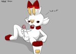 absurd_res anthro balls breath digital_media_(artwork) english_text erection fur generation_8_pokemon genitals hand_on_penis handwritten_text hi_res lagomorph lars_the_scorbunny_(mrraboot) looking_pleasured male mammal manual_masturbation masturbation mrraboot nintendo nude open_mouth panting penile penile_masturbation penis pokemom pokemon pokemon_(species) scorbunny shaded simple_background simple_shading solo spread_legs spreading tail text tongue tongue_out white_body white_fur