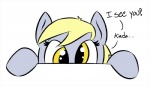 amber_eyes blonde_hair derp_eyes derpy_hooves_(mlp) english_text equid equine female feral friendship_is_magic hair hasbro horse mammal my_little_pony pony quadruped solo text unknown_artist