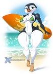 Rating: e
ID: 5542936
Date: 2025-05-01 23:02:39 -0400
Status: active
Score: 12
abs absurd_res anthro avian avian_feet beach beak big_breasts bird blue_eyes bra breasts clothed clothing cloud curvy_figure feathers female genitals hi_res huge_hips huge_thighs lani_aliikai looking_at_another multicolored_body muscular muscular_anthro muscular_female no_underwear non-mammal_breasts nude nude_female partially_clothed penguin pussy sea solo surf's_up surfboard tail tail_feathers thelordjoshua1 thick_thighs under_boob underwear water watermark wide_hips post #5542936