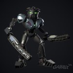 1:1 3d_(artwork) armor better_version_at_paywall biomechanical bionicle black_body blender_(artwork) chainsaw chainsaw_sword digital_media_(artwork) gabby94 gradient_background green_eyes hi_res humanoid lego looking_at_viewer machine male mask melee_weapon not_furry onua power_tool robot robot_humanoid silver_body simple_background solo sword toa tools weapon