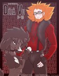 age_difference black_body black_eyes black_fur black_hair blue_eyes canid canine canis collar comic dominant dominant_female dominant_feral eyewear female feral fur fur_collar furfrou generation_6_pokemon glasses hair hand_in_pocket hi_res human looking_at_viewer lysandre_(pokemon) male male/female mammal monochrome nintendo older_male orange_hair pockets pokemon pokemon_(species) pokemon_masters shiny_pokemon submissive submissive_human submissive_male sunny_(unshackled) suns_(artist) suspenders team_flare