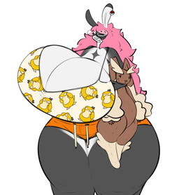 Rating: q
ID: 5611698
Date: 2025-05-31 14:27:53 -0400
Status: active
Score: 31
absurd_res anthro ash_(persipeach) big_breasts bottomwear breasts buckteeth clothed clothing digital_media_(artwork) eyes_closed eyewear female fur generation_1_pokemon generation_4_pokemon glasses grey_body hair hi_res hug huge_breasts hugging_object hugging_plushie hyper hyper_breasts lagomorph leporid lopunny mammal nerd nintendo open_mouth persipeach piercing pink_hair plushie pokeball pokemon pokemon_(species) psyduck rabbit shorts solo teeth thick_thighs topwear white_body white_fur wide_hips post #5611698