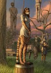 anthro armor arms_tied barrel bound clothed clothing corpse death digital_drawing_(artwork) digital_media_(artwork) dress elf equid equine execution felid female feral footwear grass group hanged hi_res horse human imminent_death imminent_execution imminent_hanging khajiit male mammal microsoft noose pantherine plant rope shoes techiesxc the_elder_scrolls tiger torn_clothing tree wheel white_clothing white_dress