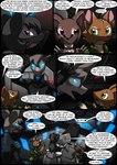 2016 absurd_res amethyst_(kitfox-crimson) anthro black_body black_fur blue_eyes bray_(kitfox-crimson) brianna_(kitfox-crimson) brown_body brown_fur colored comic dasyurid dasyuromorph dialogue dialogue_box english_text female fur green_eyes grey_body grey_fur group hi_res in_our_shadow inside kitfox-crimson machine macropod male mammal marsupial mecha murid murine numbat pipa_(kitfox-crimson) purple_eyes quoll rat red_eyes rodent screen speech_bubble text wallaby