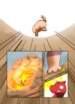 charmeleon comic darrow0 fire generation_1_pokemon generation_2_pokemon hi_res nintendo pokemon pokemon_(species) quilava yuel