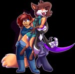 2017 alpha_channel android anthro arm_blade blade blue_eyes boots bottomwear breasts brown_body brown_fur brown_hair canid canine clothing crunchycrowe empty_eyes female fluffy fluffy_tail footwear fox fur green_eyes group hair hi_res humanoid machine macy male mammal melee_weapon multicolored_body multicolored_fur nova_(animatedjames) one_eye_closed orange_body orange_fur pants red_hair robot robot_anthro shirt shoes shorts smile tail talon_(animatedjames) topwear trio unknown_species weapon white_body white_fur wink wrist_blade wrist_weapon