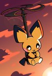 Rating: s
ID: 5165499
Date: 2024-11-06 23:42:01 -0500
Status: active
Score: 48
ambiguous_gender cloud detailed_background feral flying generation_2_pokemon hi_res nintendo open_mouth orange_sky pichu pink_tongue plumflavor pokemon pokemon_(species) propeller sky solo sun sunset tongue yellow_body young young_ambiguous post #5165499
