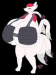 absurd_res albino alpha_channel areola armor big_breasts bikini_armor breasts corruption female floatzel fur generation_4_pokemon generation_5_pokemon hi_res huge_breasts hyper hyper_breasts laminar_armor mienshao nintendo pokemon pokemon_(species) snekkobean solo thick_thighs unconvincing_armor white_areola white_body white_fur