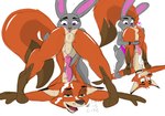 afterglow anal animal_genitalia animal_penis anthro ass_up bodily_fluids canid canine canine_genitalia canine_penis choker cum cum_on_self disney female female_rimming_male flexible fox genital_fluids genitals handjob handjob_while_rimming hi_res jewelry jrxt judy_hopps lagomorph leporid looking_pleasured male male/female male_penetrated male_rimmed mammal necklace nick_wilde nude oral penetration penile penis rabbit reach_around red_fox rimming rusty_trombone sex true_fox zootopia