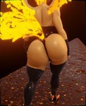 3d_(artwork) 3d_animation animated anthro anthrofied big_breasts big_butt biped breasts butt clothed clothing digital_media_(artwork) female generation_1_pokemon legendary_pokemon moltres nintendo pokemon pokemon_(species) pokemorph rear_view shaking_butt short_playtime solo thick_thighs walk_cycle xlkev