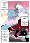 absol absurd_res bow_ribbon clothing comic crown dress duo emanata english_text female feral generation_2_pokemon generation_3_pokemon headgear hi_res interspecies jade_(loreking) loreking male male/female nintendo pokemon pokemon_(species) quagsire text text_box