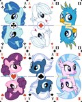 2024 4:5 absurd_res ace_of_clubs ace_of_diamonds ace_of_hearts ace_of_spades alpha_channel avian blue_body blue_hair card countershading digital_media_(artwork) double_diamond_(mlp) earth_pony equid equine european_mythology feathers female feral friendship_is_magic gallus_(mlp) greek_mythology green_body green_feathers group gryphon hair hasbro headshot_portrait hi_res hippogriff horn horse inkscape_(artwork) joker_(playing_card) male mammal multicolored_hair my_little_pony mythological_avian mythological_creature mythological_equine mythology night_glider_(mlp) open_mouth open_smile parclytaxel party_favor_(mlp) pegasus playing_card playing_card_template pony portrait purple_body purple_hair silverstream_(mlp) simple_background smile sugar_belle_(mlp) symmetry_(rotational) tan_body tan_countershading two_tone_hair unicorn white_background white_body white_hair wings