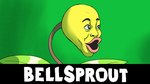 16:9 bellsprout black_eyes english_text ergomancy generation_1_pokemon green_background hi_res male meme nintendo pogchamp pokemon pokemon_(species) simple_background solo text widescreen yellow_body