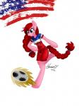 american_flag cherryfiller digital_media_(artwork) equid equine fan_character fire hasbro hi_res horse mammal maranora my_little_pony pony shaded soccer solo sport united_states_of_america world_cup